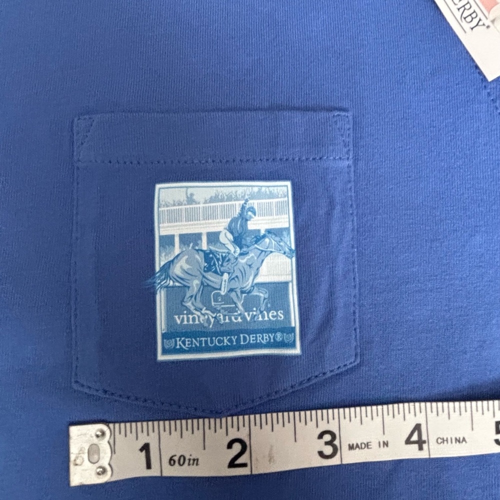 Vineyard Vines 146th Kentucky Derby Long Sleeve blue shirt. Women’s size sm.NWT - Picture 8 of 13